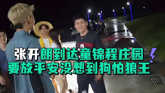 张开郎到达童锦程庄园要放平安没想到狗怕狼王