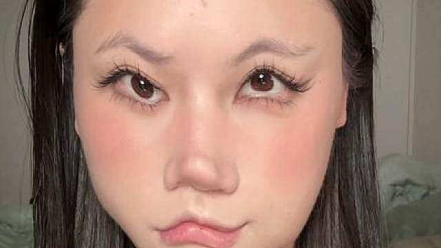阔面方圆脸打对高光显瘦十斤‼