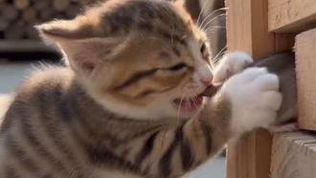 关键时刻猫妈妈出手现场教