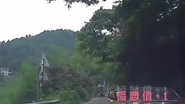 这个大哥就尴尬了，遇到这个情况千万不要超车