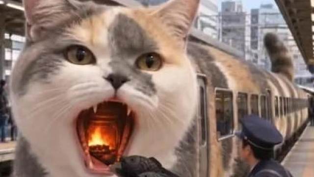 猫咪列车开动了…