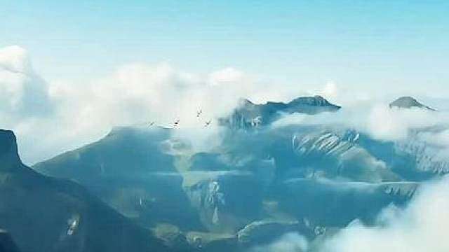 战士 F16突袭火炮阵地，苏30一路追击，最后撞山解体，最新空战电影战士