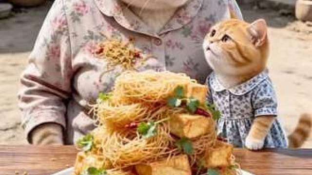 奶奶又偷偷给小橘留大猪蹄了……