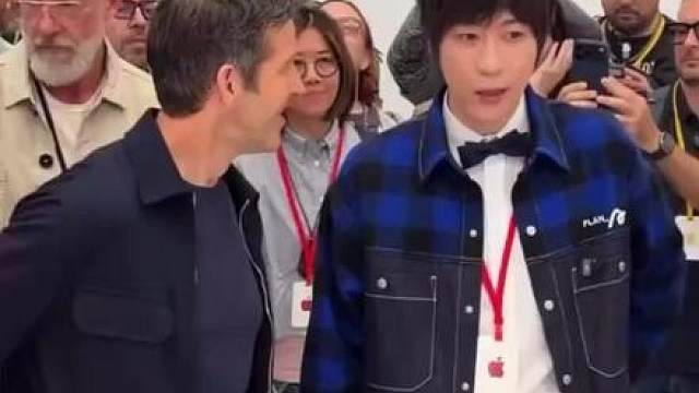 陈信宏段永平甲亢哥等名人明星现身苹果秋季发布会现场。