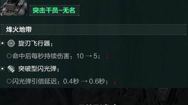 无名削弱！飞盘伤害大砍！新干员旅人喜提加强！三角洲最新干员改