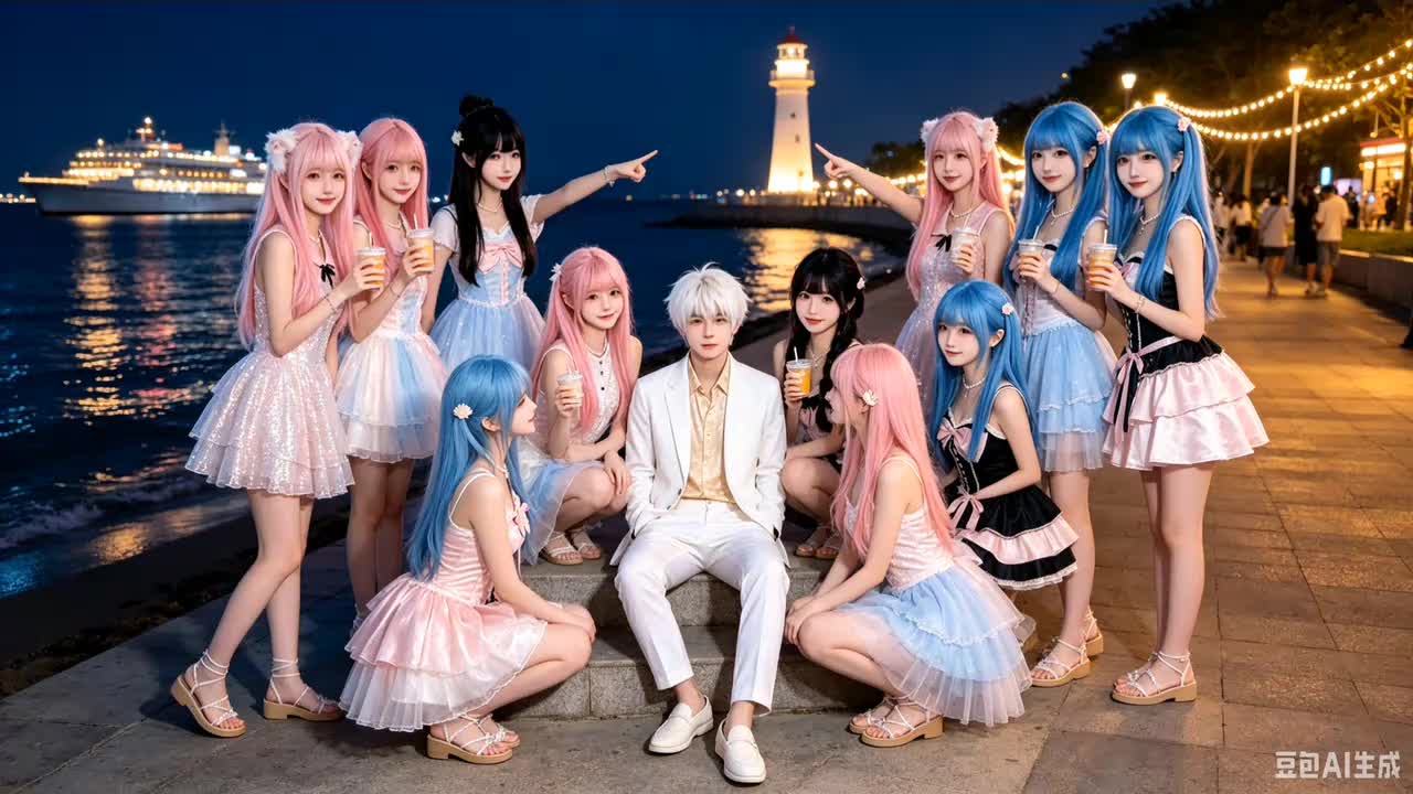 好看的少年和少女们一起合影豆包AI图片合集第1季第5期