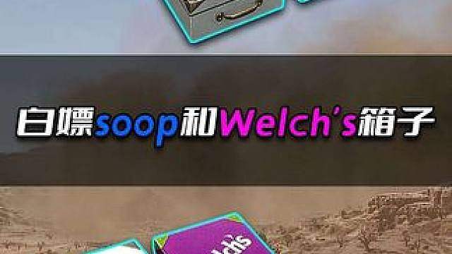 白嫖soop和welch's宝箱。