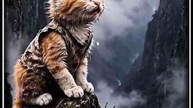 雄狮猛烈追击小猫咪，危急时刻鹦鹉伸出援助之手