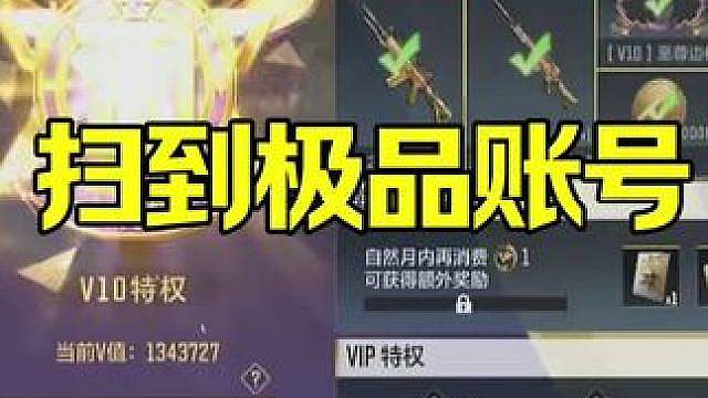 居然扫到了极品账号