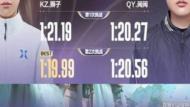【2026S联赛秋季赛第一赛段】第一周第一日第一场计时挑战赛
KZ.狮子 vs QY.闽闽
第二局：