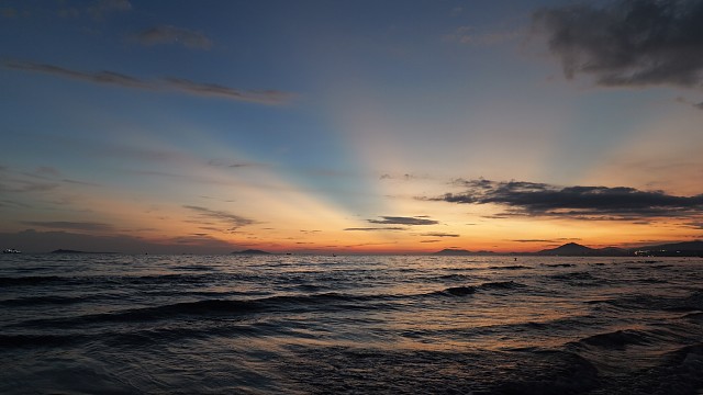 海边落日晚霞