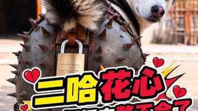 二哈背着媳妇在外乱搞，主人一招断它念想