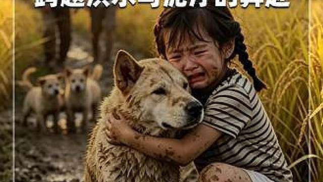 洪水无情人间有爱，大黄狗舍命相救，双向奔赴的治愈重逢太好哭