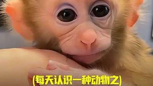 跟人类婴儿很像的猕猴幼崽