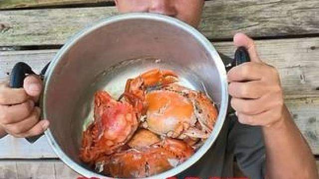 海岛求生七 河道收获大青蟹，搬石捕蟹正当时