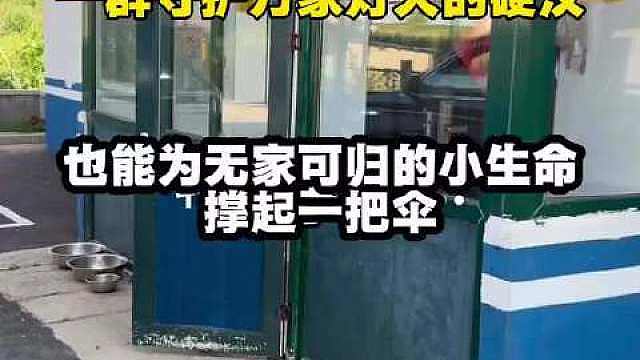 一群守护万家灯火的硬汉，也能为无家可归的小生命撑起一把伞。 ​​​