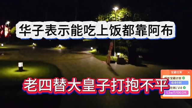 老四替四皇子打抱不平，华子表示能吃上饭了全靠阿布