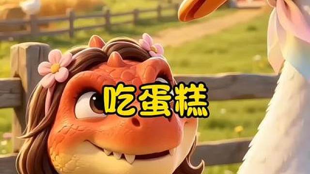 小霸王龙想要吃蛋糕