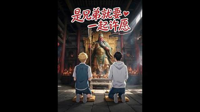 是兄弟就要一起许愿 快@ 你的兄弟，晚了可就