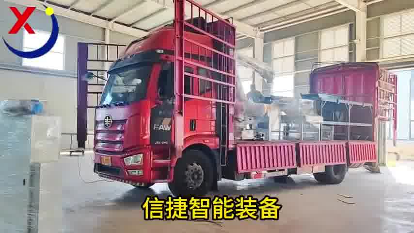 全自动卸车码垛机器人发往四川饲料厂