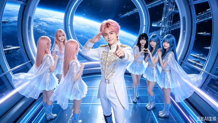 好看的少年和少女们一起合影豆包AI图片合集第1季第7期