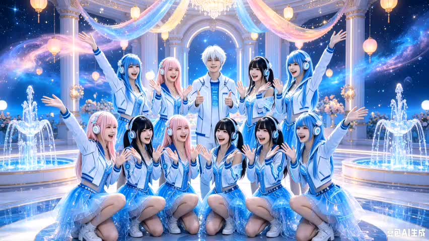好看的少年和少女们一起合影豆包AI图片合集第1季第8期完整版