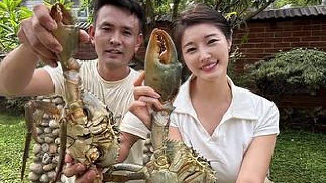 海外生活 第一次见这么大的青蟹