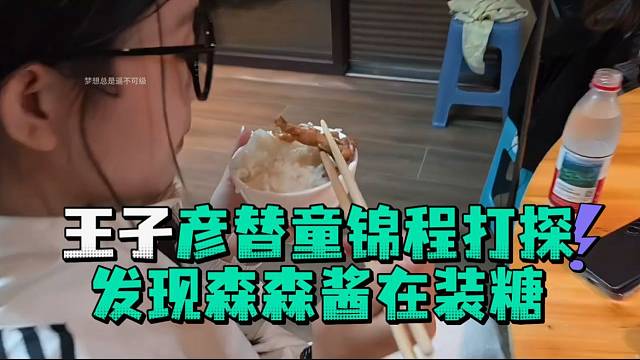 王子彦替童锦程打探发现森森酱在装糖