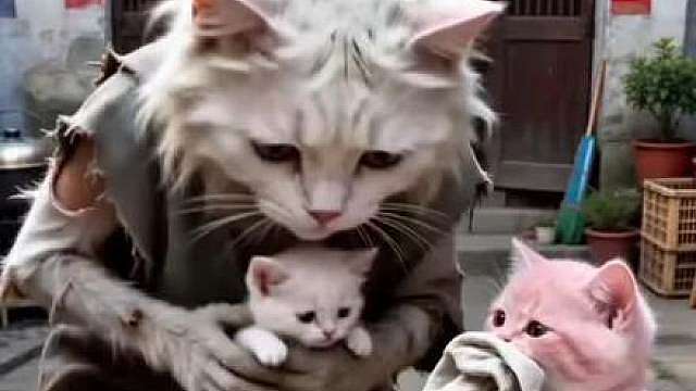 第1集：白猫妈妈把小白猫和粉猫调换了……