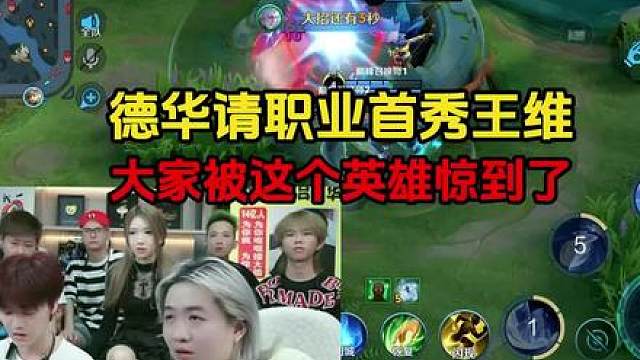 德华请职业首秀王维，大家被这个英雄惊到了