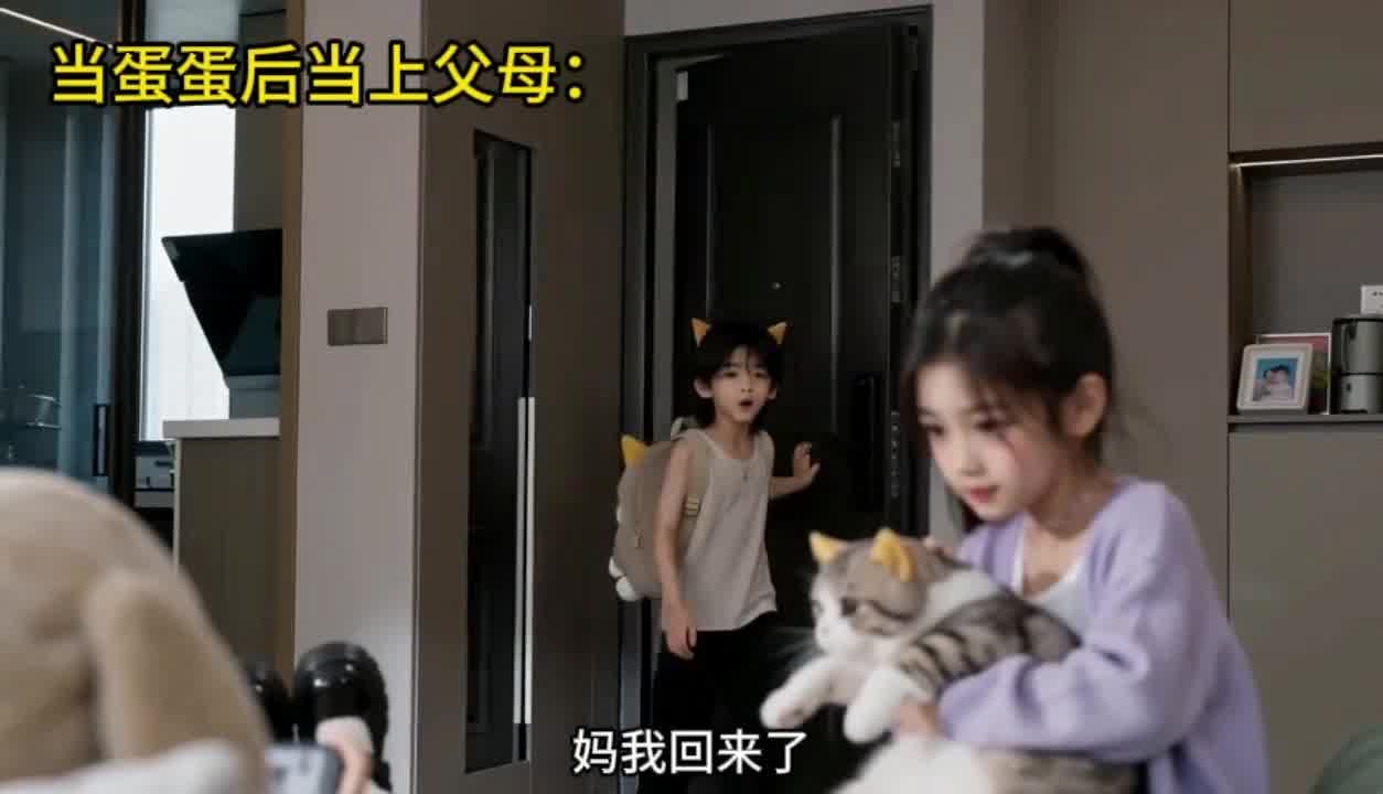 不一样的00后父母～懒惰的老妈和勤劳的儿子