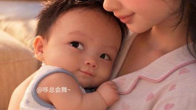 哆哆一听到要爸爸抱就不睡 只要在妈妈怀里睡