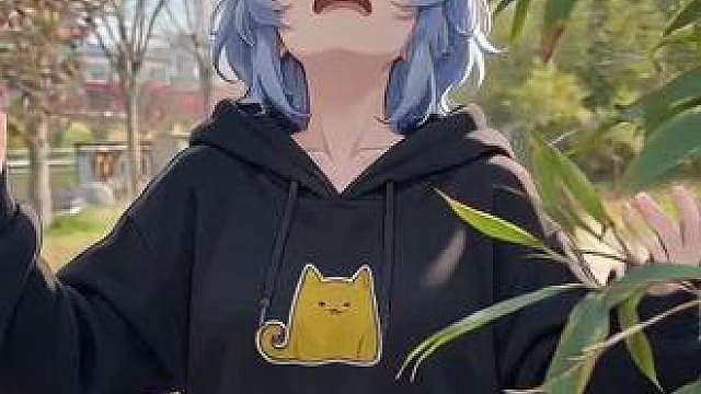AI猫咪双人对口型演视频