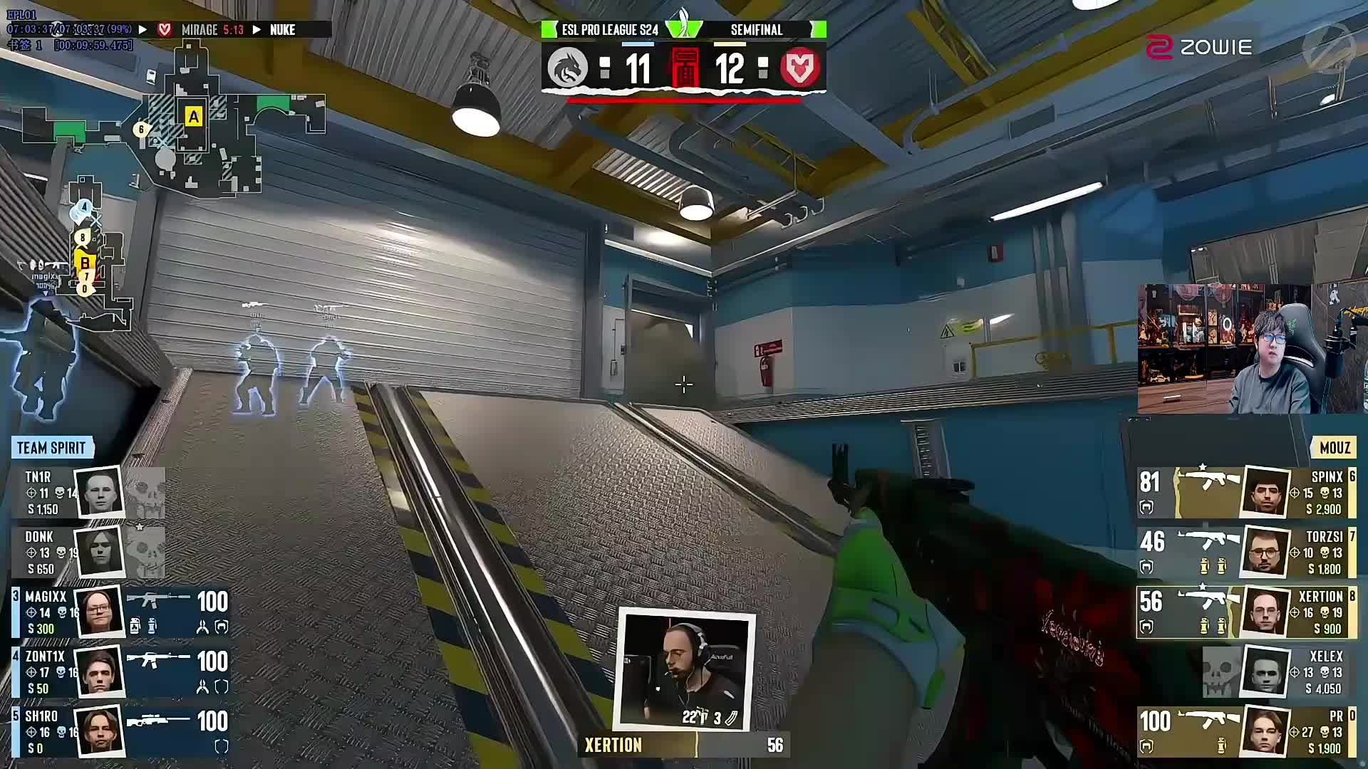 解说CSGO半决赛赛点对局