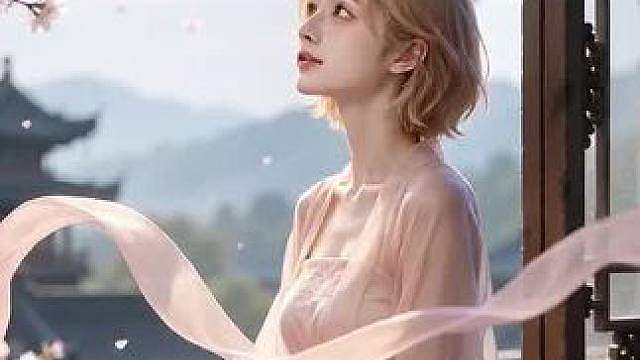 AI窗边古风剧情演绎