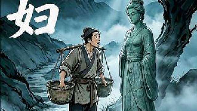 【自制动画】民间故事之《石妇》 夜里走山路，千万不要和路边石像搭话荒郊夜行 #