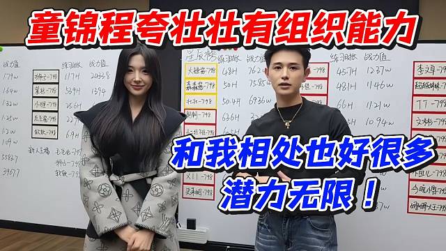 童锦程夸壮壮有组织能力！和我相处也好很多潜力无限