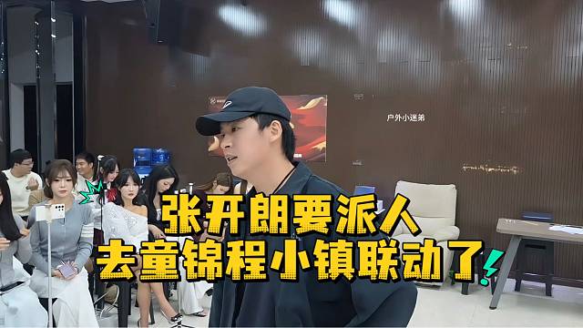 张开朗要派人去童锦程小镇联动了