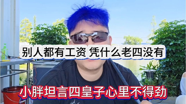 小胖坦言四皇子心里不得劲，别人都有工资，凭什么他没