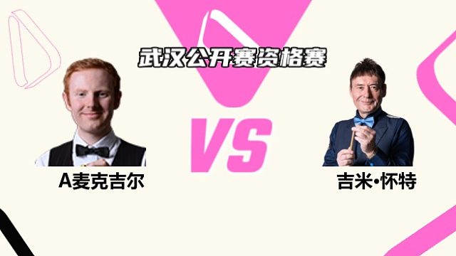 安东尼·麦克吉尔  VS  吉米·怀特 2025斯诺克武汉公开赛资格赛 清流