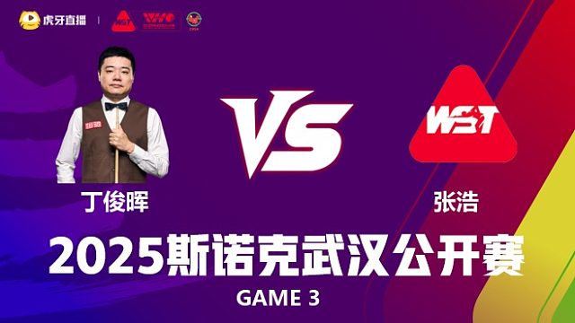 丁俊晖VS张浩 2025斯诺克武汉公开赛 清流