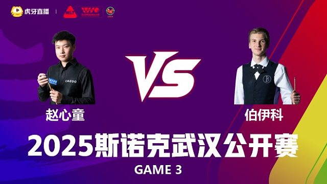 赵心童VS尤里安·伯伊科 2025斯诺克武汉公开赛 清流