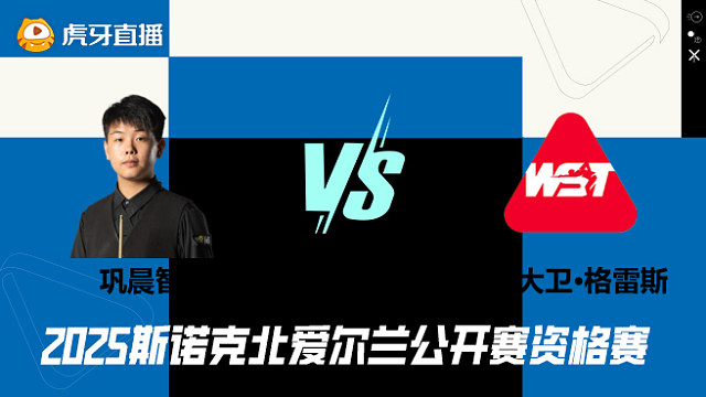 巩晨智VS大卫·格雷斯 2025斯诺克北爱尔兰公开赛资格赛 清流