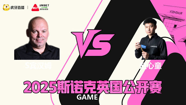 斯图尔特·宾汉姆VS赵心童 2025斯诺克英国公开赛 清流