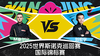 【回放】馬克·塞爾比 VS 劉宏宇 2025斯諾克國(guó)際錦標(biāo)賽 清流