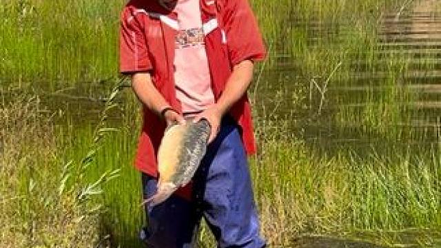 #户外捕鱼 #好大一条鱼