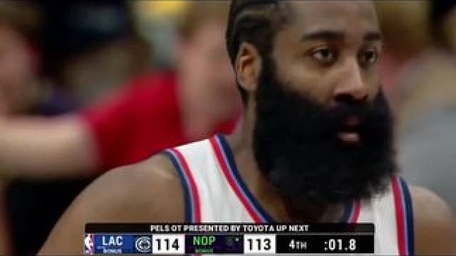 #快船 #篮球 #哈登 
今天鲍威尔carry全场，哈登关键四罚也很稳定！