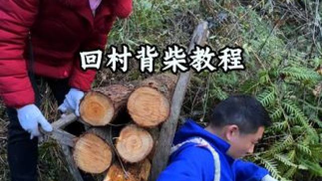 回村背柴教程 #干货分享 #就业指导 #农村生活 #一学就会