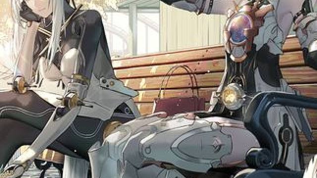 战双帕弥什 #战双帕弥什 ◆七实、哈卡玛 的年末祝愿◆
圆鼓鼓的气球随风飘曳，飞鸟盘旋于宁静悠然的蓝