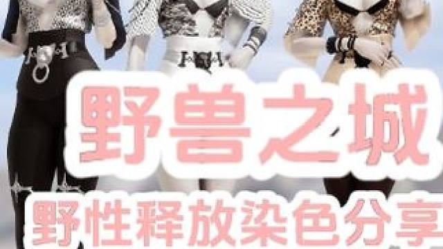 【命运方舟】野兽之城《野性释放》染色分享（第二期） +通行证姐妹向+当前版本下装搭配#命运方舟 #寻